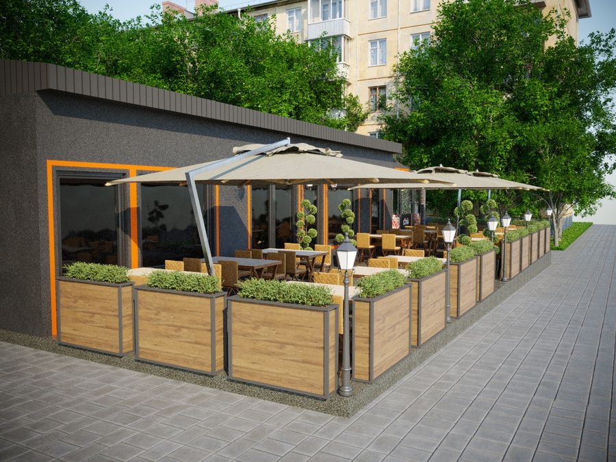 Кафе с летней площадкой на Маркова 51