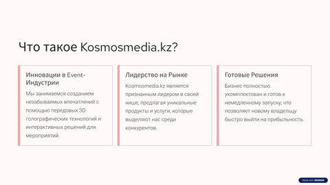 Голограммы и фотозоны Kosmosmedia.kz