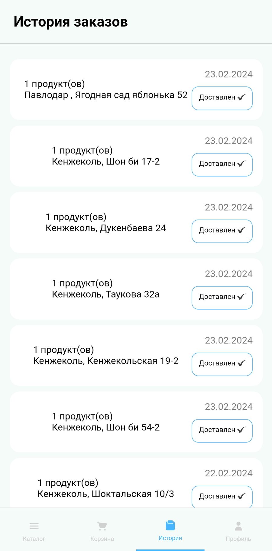 Мобильное приложение по доставке газбаллона
