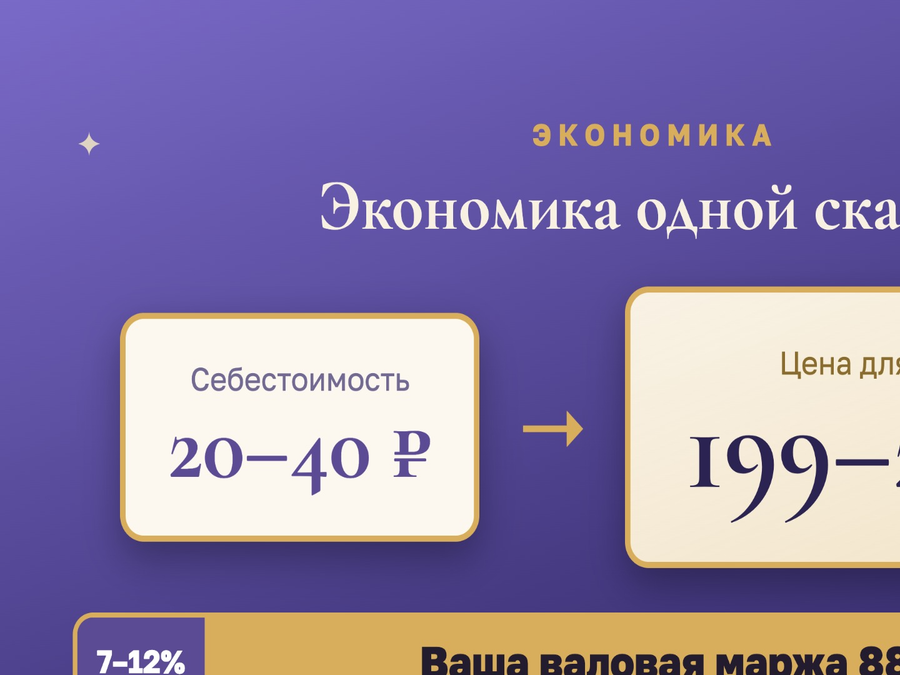 Бот детских сказок под ключ