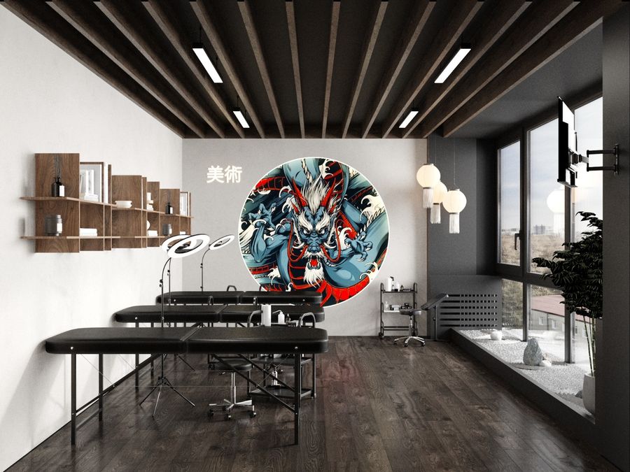 Студия тату и пирсинга в центре города